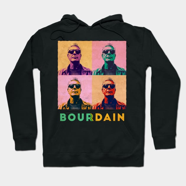 Anthony Bourdain pop art Hoodie by Mollie